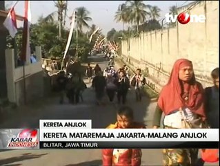 KA Matarmaja Anjlok di Blitar