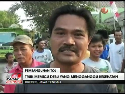 Warga Brebes Sandera 60 Truk Proyek Tol Pejagan-Pemalang