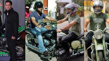 Dhoni’s Motorbikes Collection Pic Was Posted By Sakshi Dhoni