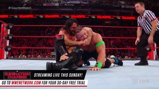John Cena vs Seth Rollins Incredible Wrestling Match WWE Raw 2018