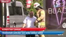 İstanbul’da seyir halindeki özel halk otobüsünde yangın