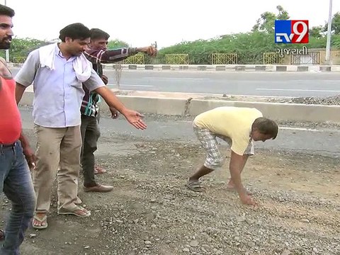 Morbi: Newly built Over bridge developed pot holes, crores of rupees go in vein