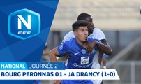 J2 : Bourg-Peronnas 01 - JA Drancy (1-0), le résumé