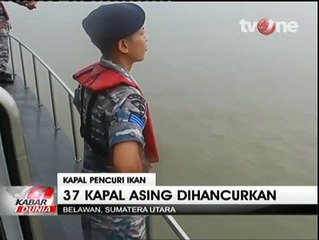 Curi Ikan, 37 Kapal Asing Ditenggelamkan Pemerintah RI