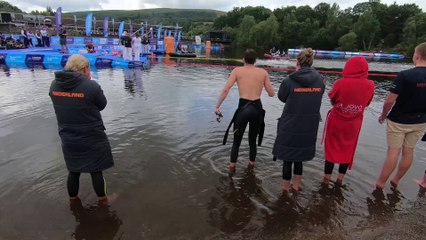 Glasgow 2018 - Team Event Open Water finish - Holland wins