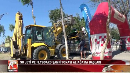 Türkiye Su Jeti Ve Flyboard Şampiyonası Aliağa Yarışları Başladı