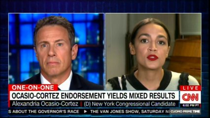 One-on-One with Alexandria Ocasio-Cortez. @Ocasio2018 #DEMS #ChrisCuomo #DonaldTrump #MidTermsElection