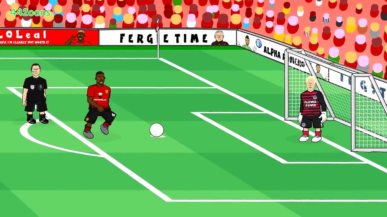 MAN UTD vs LEICESTER Top 5 Highlights (2-1 2018 Parody Shaw Goal, Pogba Penalty and more!)