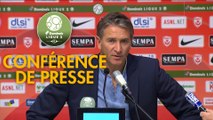 Conférence de presse AS Nancy Lorraine - RC Lens (0-3) : Didier THOLOT (ASNL) - Philippe  MONTANIER (RCL) - 2018/2019