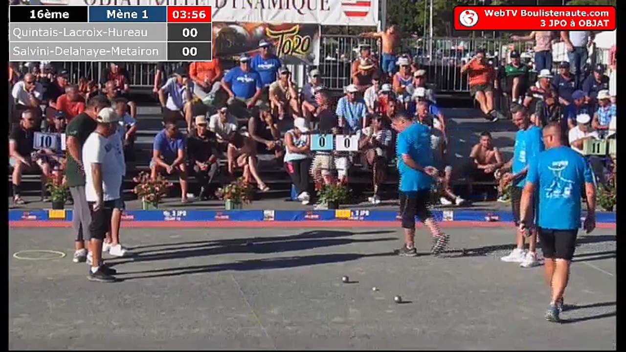 National d'Objat 2018 à pétanque : 16ème Quintais VS Salvini