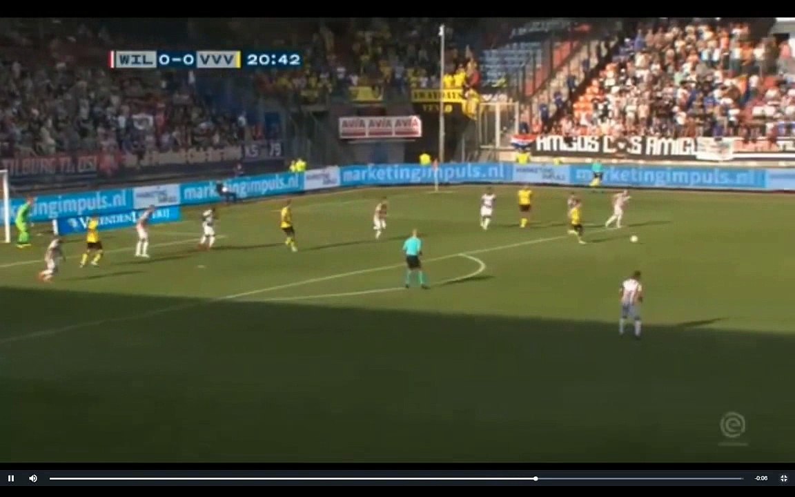 Danny Post Goal HQ : Willem II 0-1 Venlo 11/08/2018