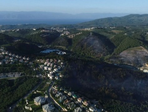 Bursa'nın Yanan Ciğerleri Havadan Görüntülendi