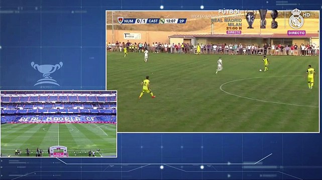 Once titular del Real Madrid frente al Milan en el Trofeo Santiago Bernabéu