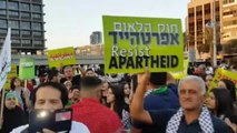 İsrail Ulus Devlet Yasası Tel Aviv'de Protesto Edildi
