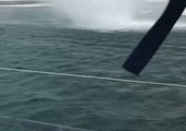 Waterspout Rocks Boats Off Balearic Island of Espalmador