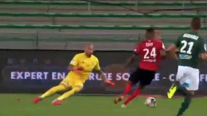 Buts Saint-Etienne - Guingamp  résumé ASSE - EAG 2-1