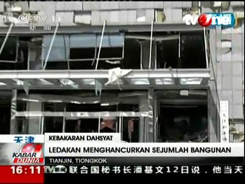 12 Petugas Damkar ikut Tewas dalam Ledakan di Tianjin