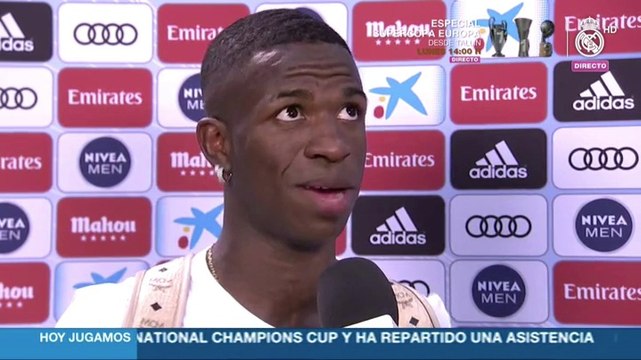 Vinicius: Ojalá pueda hacer muchos goles en el Santiago Bernabéu