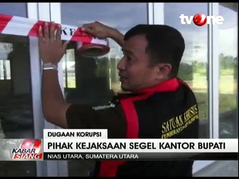 Kejari Gunungsitoli Segel Kantor Bupati Nias Utara