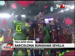 Juara Super Eropa, Barcelona Sejajar dengan AC Milan