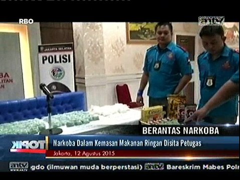 Polisi Temukan 52.300 Butir Ekstasi di Kemasan Snack