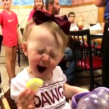 Funny babies' reactions when they try... - Funniest Family Moments-fbdown.net