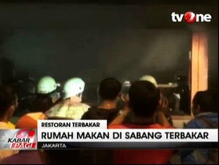 Rumah Makan di Jalan Sabang Terbakar