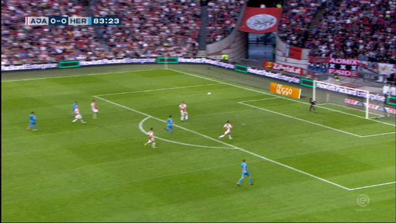 Pays-Bas - L'ouverture du score superbe de Peterson pour Heracles contre l'Ajax