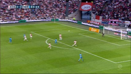 Pays-Bas - L'ouverture du score superbe de Peterson pour Heracles contre l'Ajax