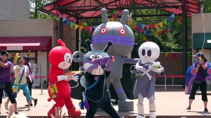 アンパンマンショー 【ばいきんまん、ドキンちゃん、ホラーマン、だだんだんと水遊び♪】今年も新しいパフォーマンス 高画質 Anpanman kidsshow