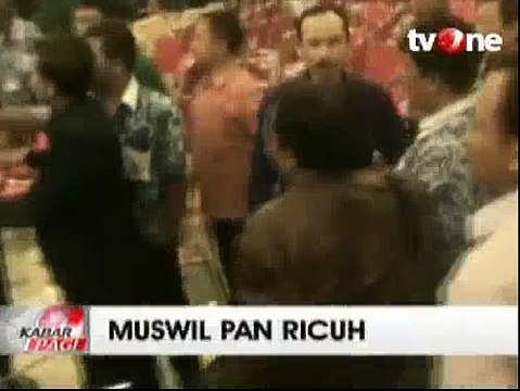 Musyawarah Wilayah PAN Diwarnai Kericuhan Lempar Kursi