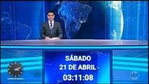 Inicio SBT Notícias (21/04/18) com Darlisson Dutra (03h11) (Sábado)