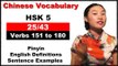 Learn Chinese HSK 5 Vocabulary with Pinyin and English Sentence Examples - Verbs 151 to 180 (25/43)