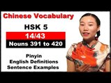 HSK 5 Course - Complete Chinese Vocabulary Course - HSK 5 Full Course / Nouns 391 to 420 (14/43)