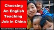 Choosing An English Teaching Job in China - Intermediate Chinese Listening | Chinese Conversation