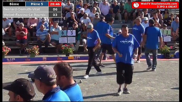 National d'Objat 2018 à pétanque : Huitième Demuth VS Fazzino