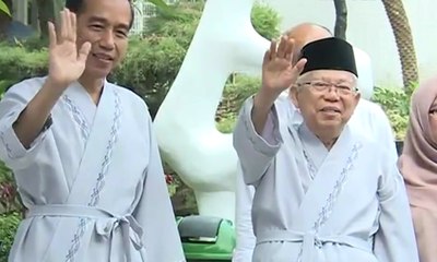 Jokowi-Maruf Amin Menjalani Pemeriksaan Kesehatan