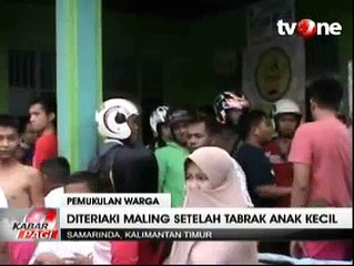 Dikira Pencuri, Seorang Pria Babak Belur Dihajar Warga