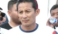 Jelang Tes Kesehatan, Sandiaga Berlari 5 KM