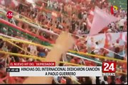 Hinchas del Internacional dedicaron canción a Paolo Guerrero