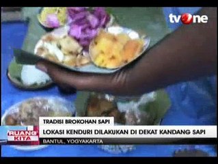 Kenduri Unik Sambut Kelahiran Anak Sapi di Yogya