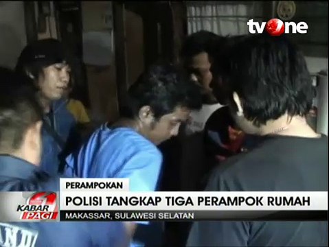 3 Perampok Spesialis Rumah Mewah di Makassar Dibekuk Polisi