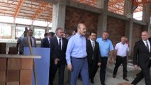 İçişleri Bakanı Soylu, yapımı devam eden inşaatlarda incelemelerde bulundu - TRABZON