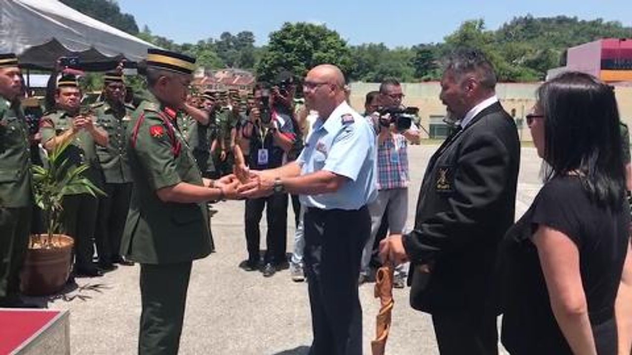 Symbolic tribute for remains of New Zealand troops in Taiping