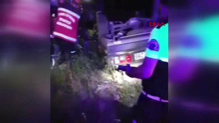 Sakarya Virajı Alamayıp Şarampole Uçtu 1 Ölü, 1 Yaralı