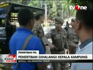 Penertiban PKL di Berau Kaltim Berlangsung Ricuh