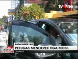 Adu Mulut, Petugas Dishub Gagal Derek Mobil Saat Razia Parkir Liar