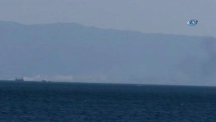 Adalar Açıklarında Yat Yangını