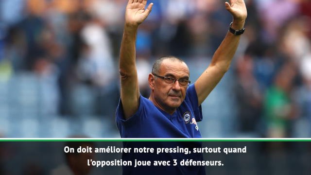 1e j. - Sarri : On doit s'améliorer dans différents secteurs