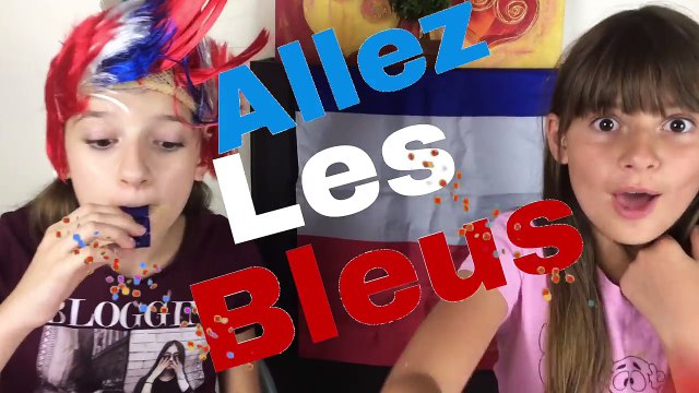 FRANCE - BELGIQUE PANCAKE ART CHALLENGE BLEU BLANC ROUGE Lévanah&Family